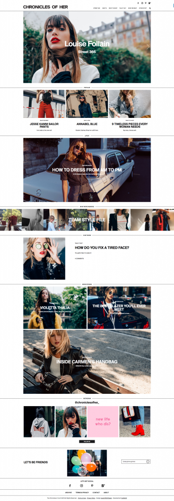 Best Fashion Blog Web Designs 2016 chronicles-of-her